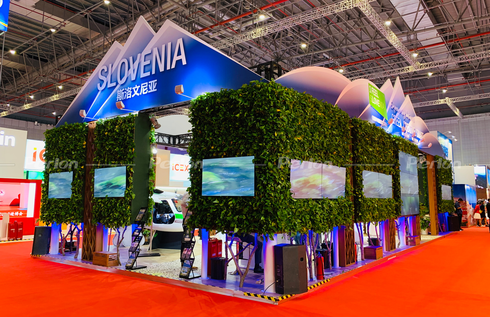 斯洛文尼亞國家館室內展臺現(xiàn)場圖